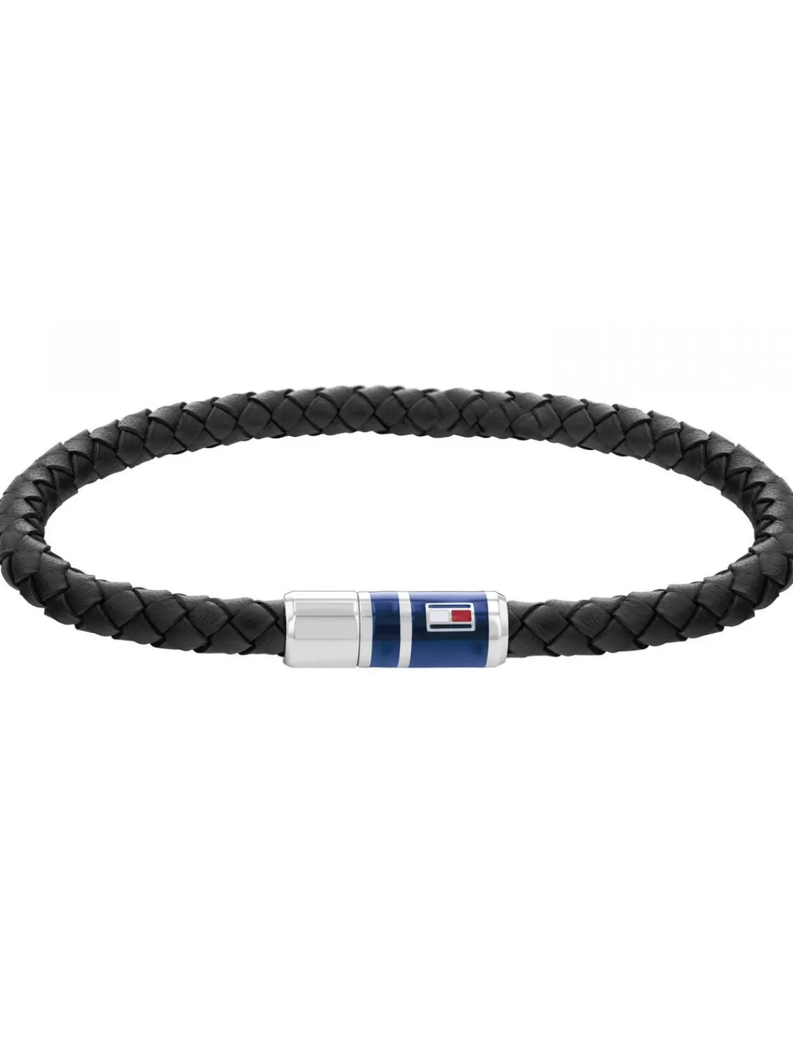 Tommy Hilfiger Herrenarmband Leder Schwarz | Herrenschmuck