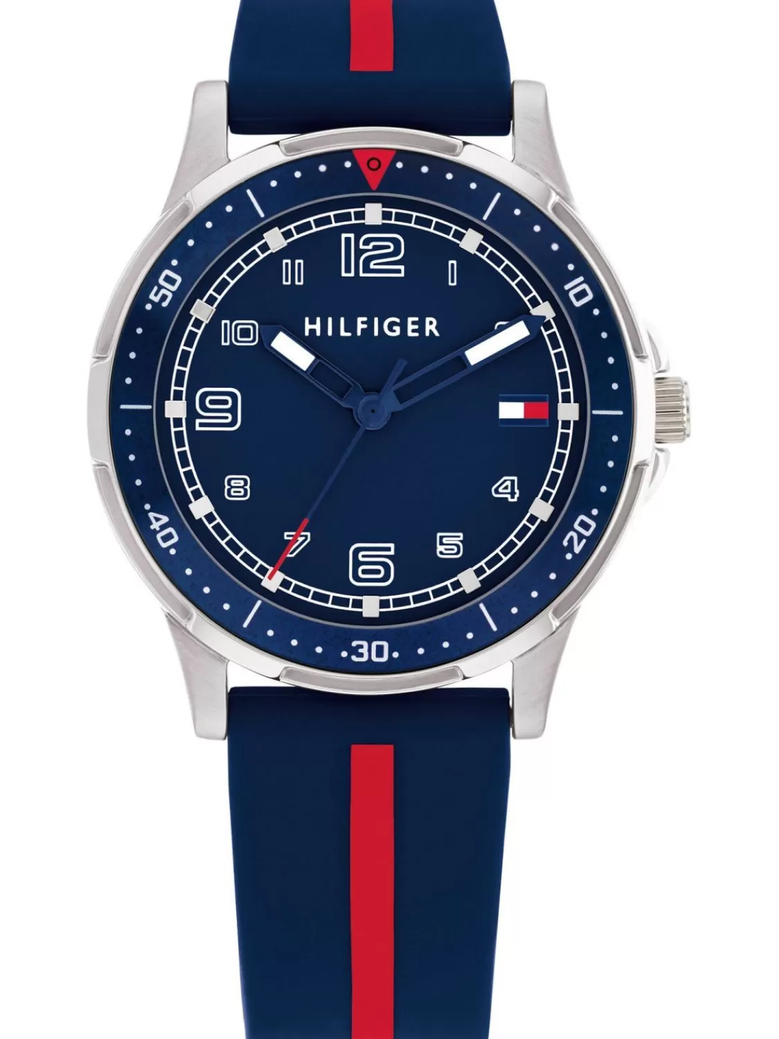 Tommy Hilfiger Jugend-Armbanduhr Boys Blau/Rot | Kinderuhren