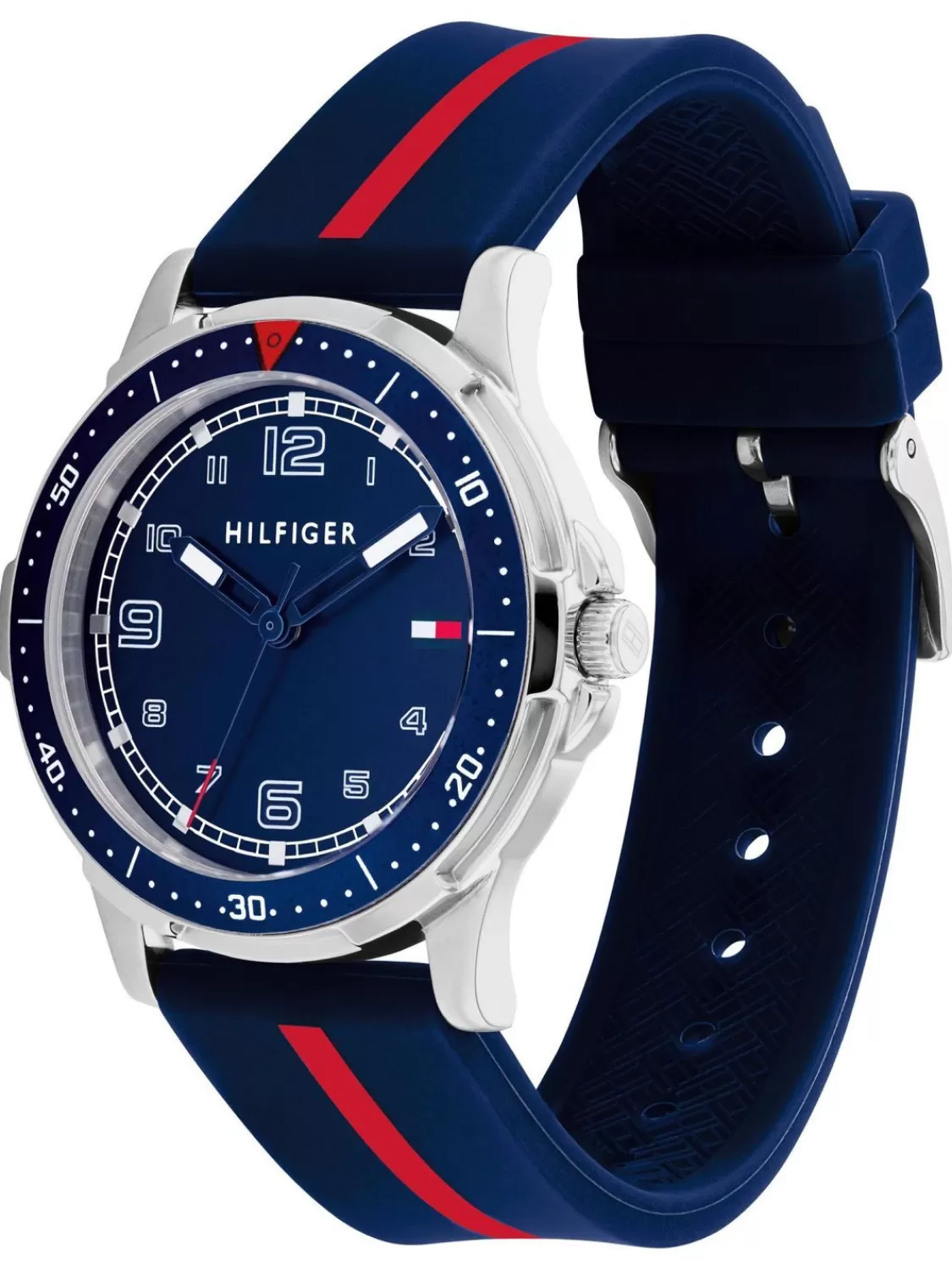 Tommy Hilfiger Jugend-Armbanduhr Boys Blau/Rot | Kinderuhren