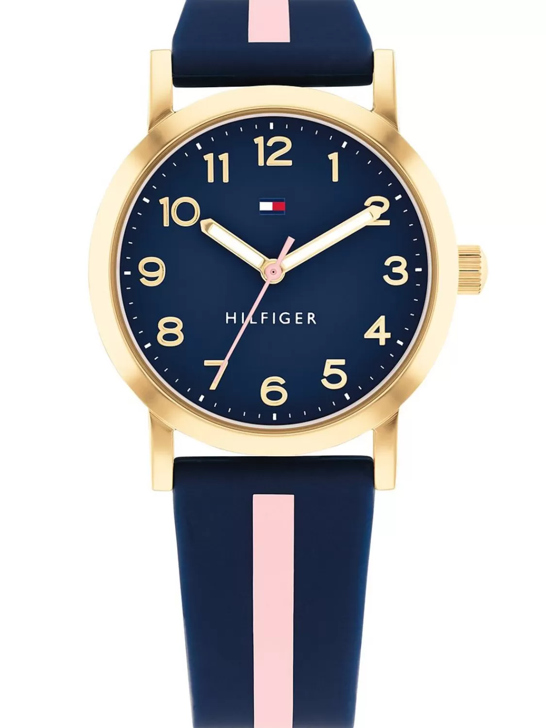 Tommy Hilfiger Jugend-Armbanduhr Girls Blau/Goldfarben | Kinderuhren