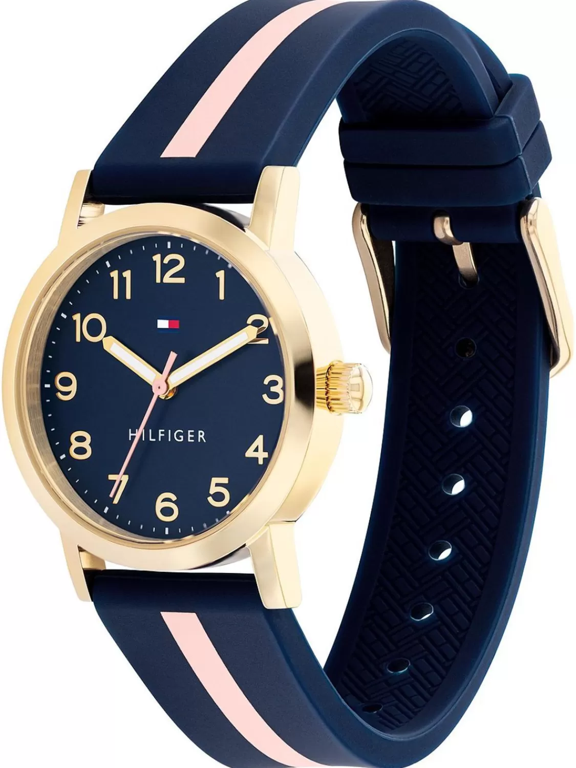 Tommy Hilfiger Jugend-Armbanduhr Girls Blau/Goldfarben | Kinderuhren