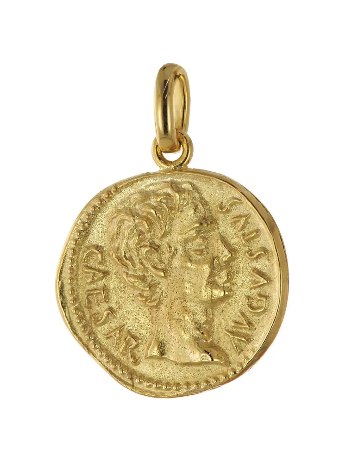 trendor Anhanger Augustus 333 Gold Replikat Romischer Denar Munze | Herrenschmuck