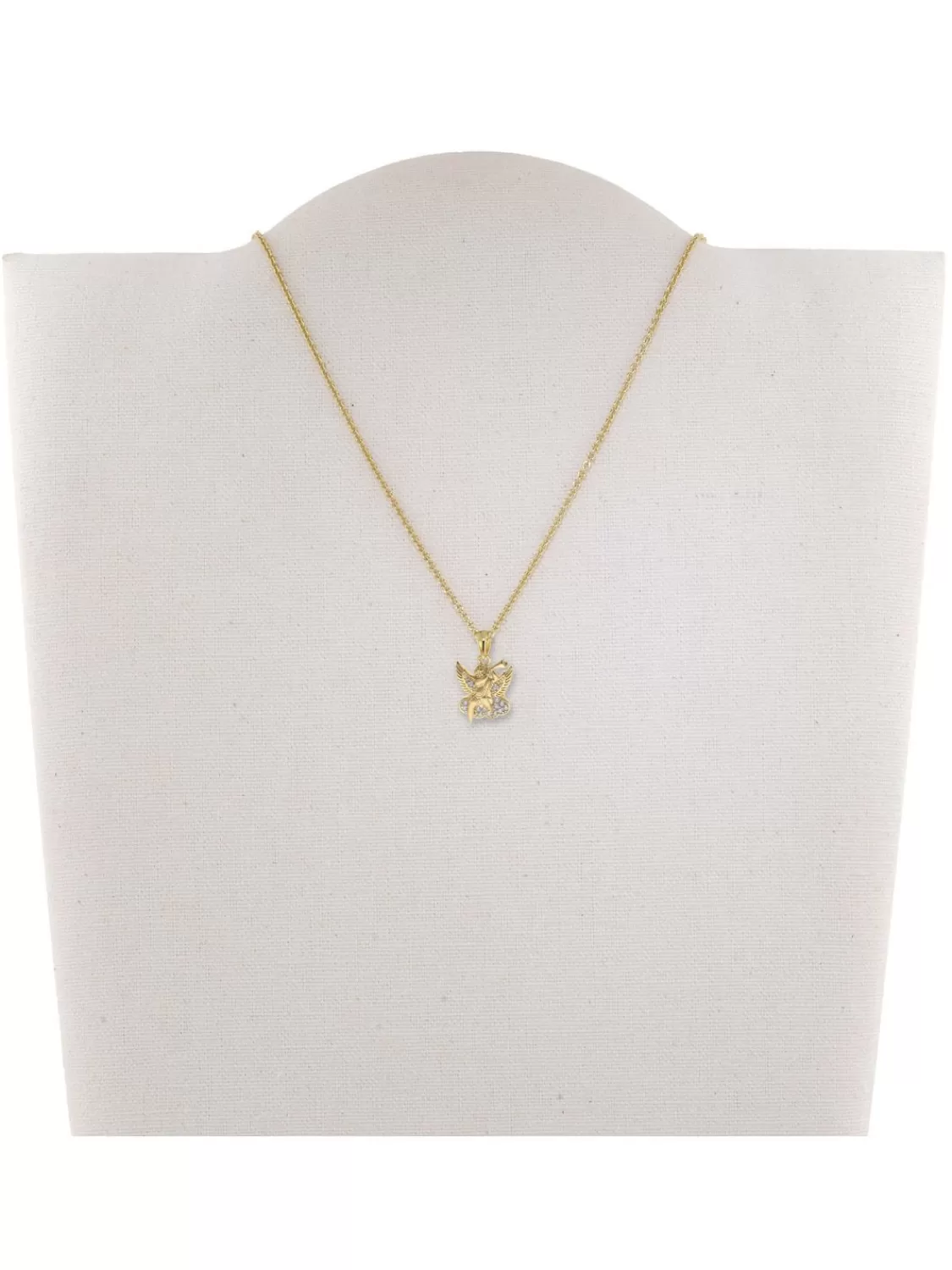 trendor Anhanger Engel 333 / 8K Gold + Vergoldete Silberkette Fur Kinder | Kinderschmuck