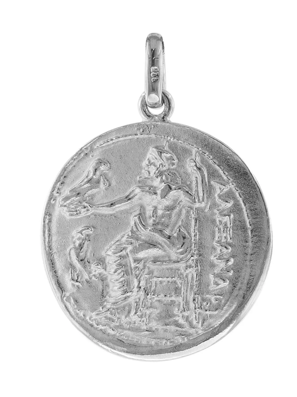 trendor Anhanger Herakles/Zeus 925 Silber Replikat Griech. Drachme | Herrenschmuck