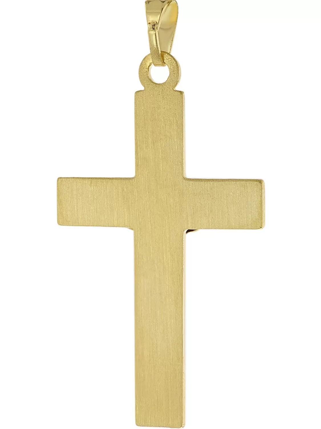 trendor Anhanger Kruzifix 30 Mm Gold 333 Mit Goldplattierter Silberkette | Herrenschmuck