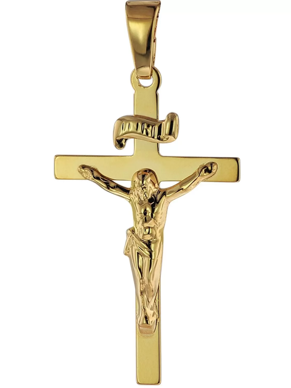 trendor Anhanger Kruzifix 585 Gold/14 Karat 24 X 15 Mm | Herrenschmuck