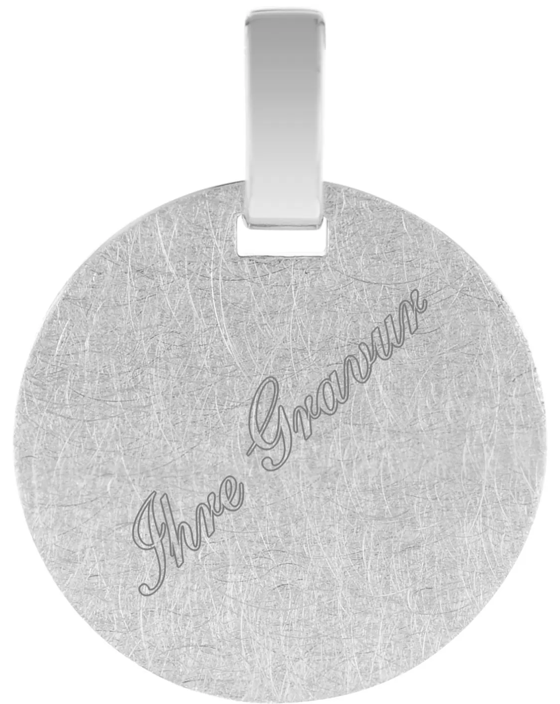 trendor Anhanger Mit Gravur Fur Jugend Silber 925 Namensplatte O 18 Mm | Herrenschmuck