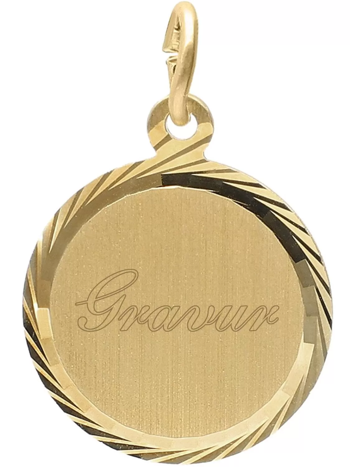 trendor Anhanger Mit Gravur Fur Kinder Gold Auf Silber 925 O 14 Mm | Kinderschmuck
