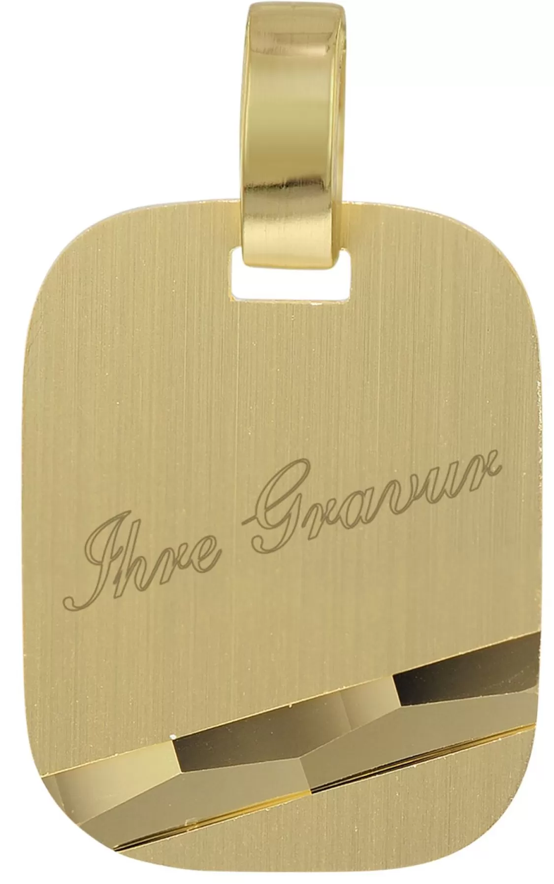 trendor Anhanger Mit Gravur Gold 333 (8K) Herren Goldschmuck | Herrenschmuck