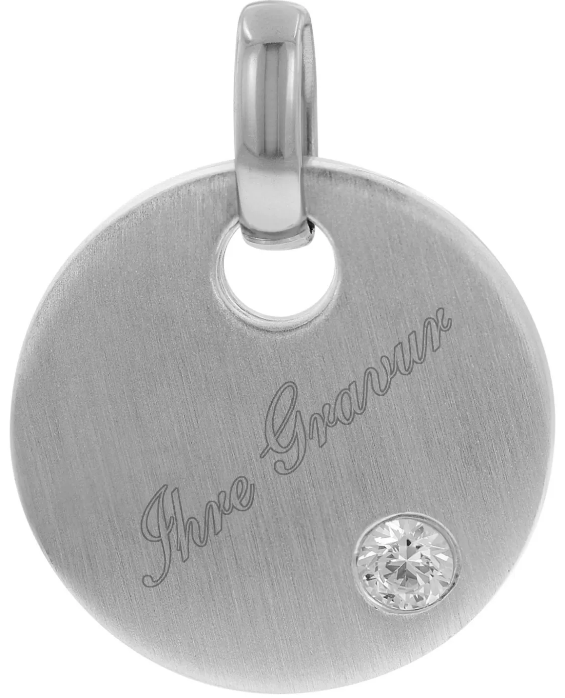 trendor Anhanger Mit Namen 925 Silber Gravurplatte O 20 Mm | Herrenschmuck