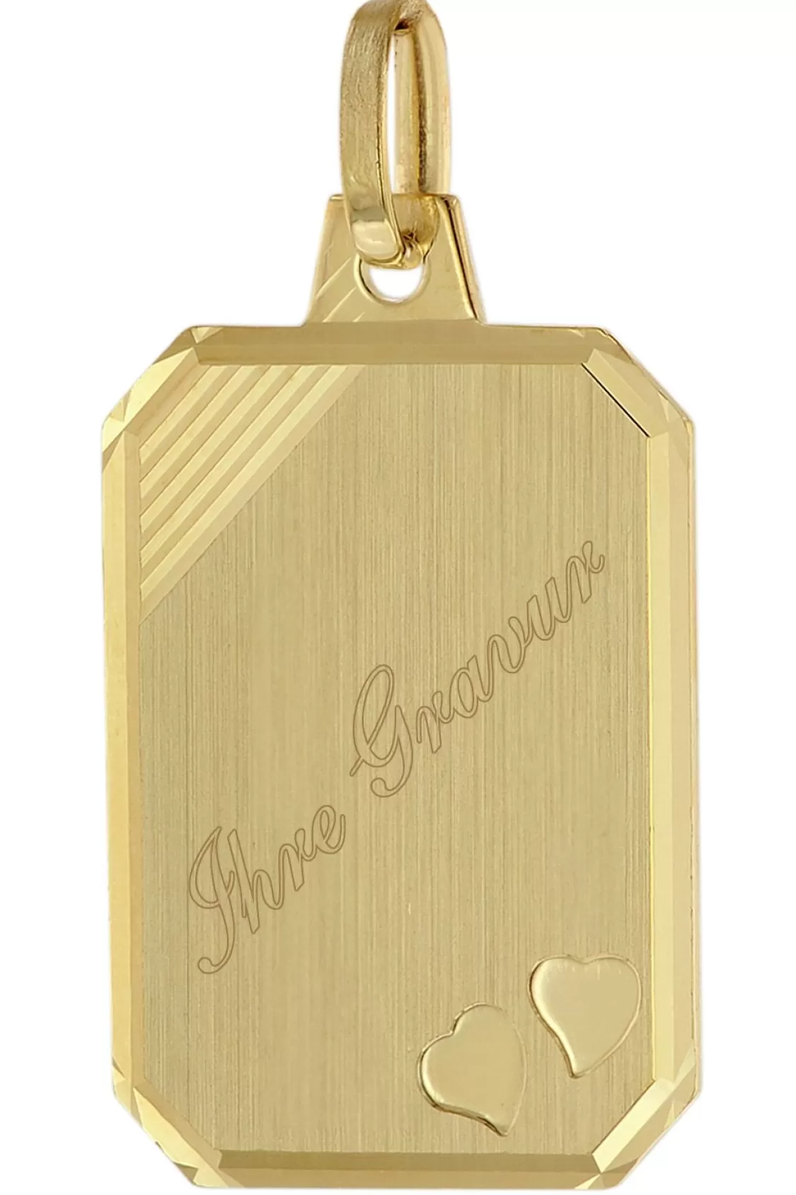 trendor Anhanger Mit Namensgravur Und Herzen Gold 333/8K Grose 18X14 Mm | Herrenschmuck