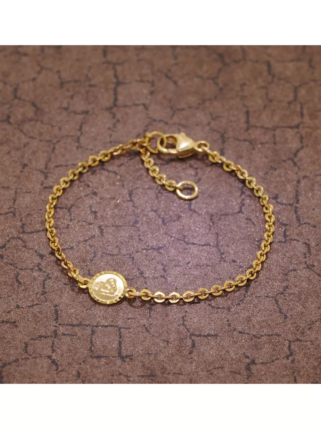 trendor Armband Fur Babys 333 Gold/8 Kt Mit Engel-Plakette 14 Cm | Kinderschmuck