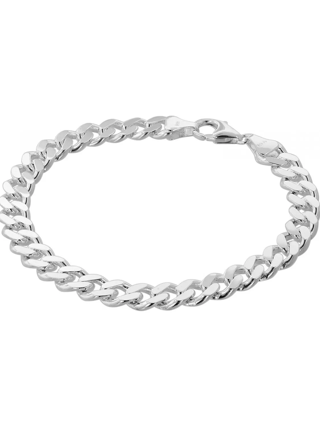trendor Armband Fur Manner 925 Silber Panzerkette Massiv Breite 8,2 Mm | Herrenschmuck
