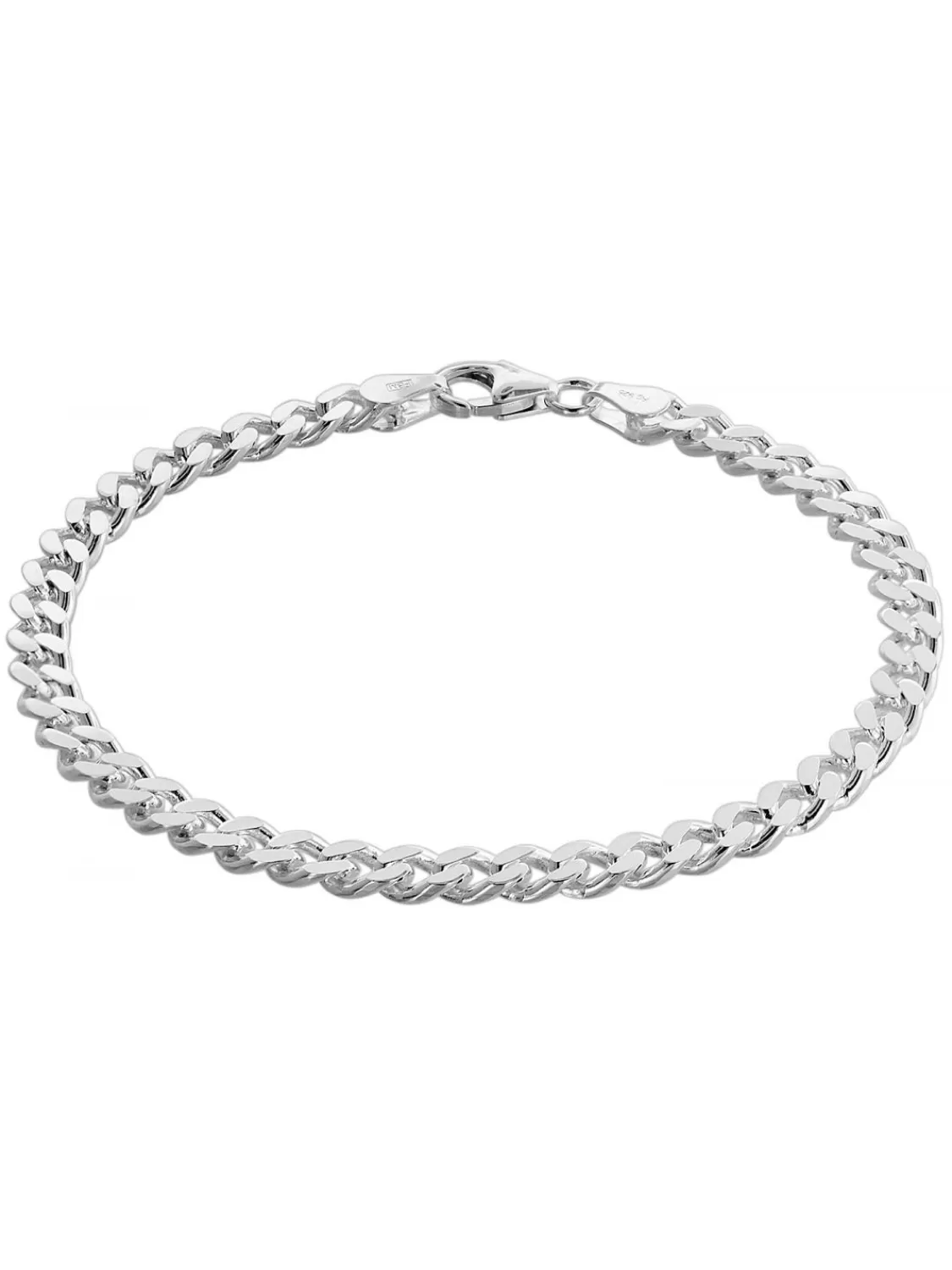 trendor Armband Fur Manner Silber 925 Flachpanzer 4,7 Mm Breit | Herrenschmuck