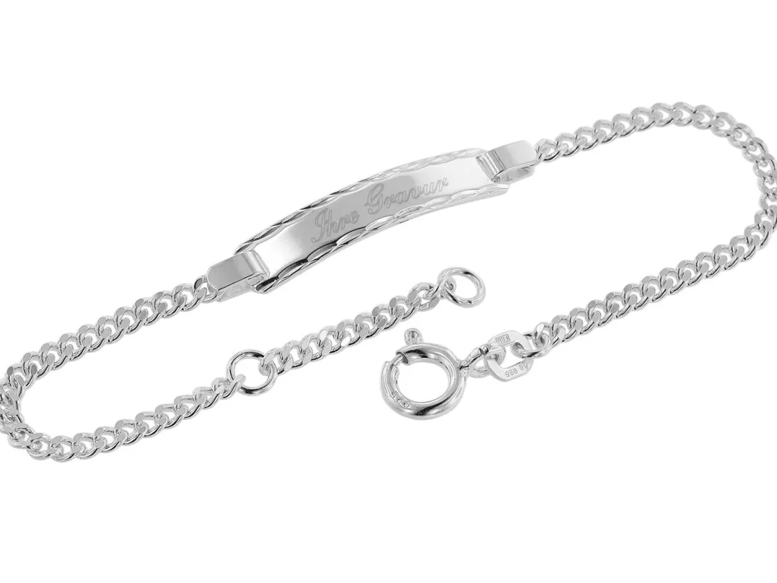 trendor Armband Mit Gravur Fur Baby Und Kinder 925 Silber 14/12 Cm | Kinderschmuck