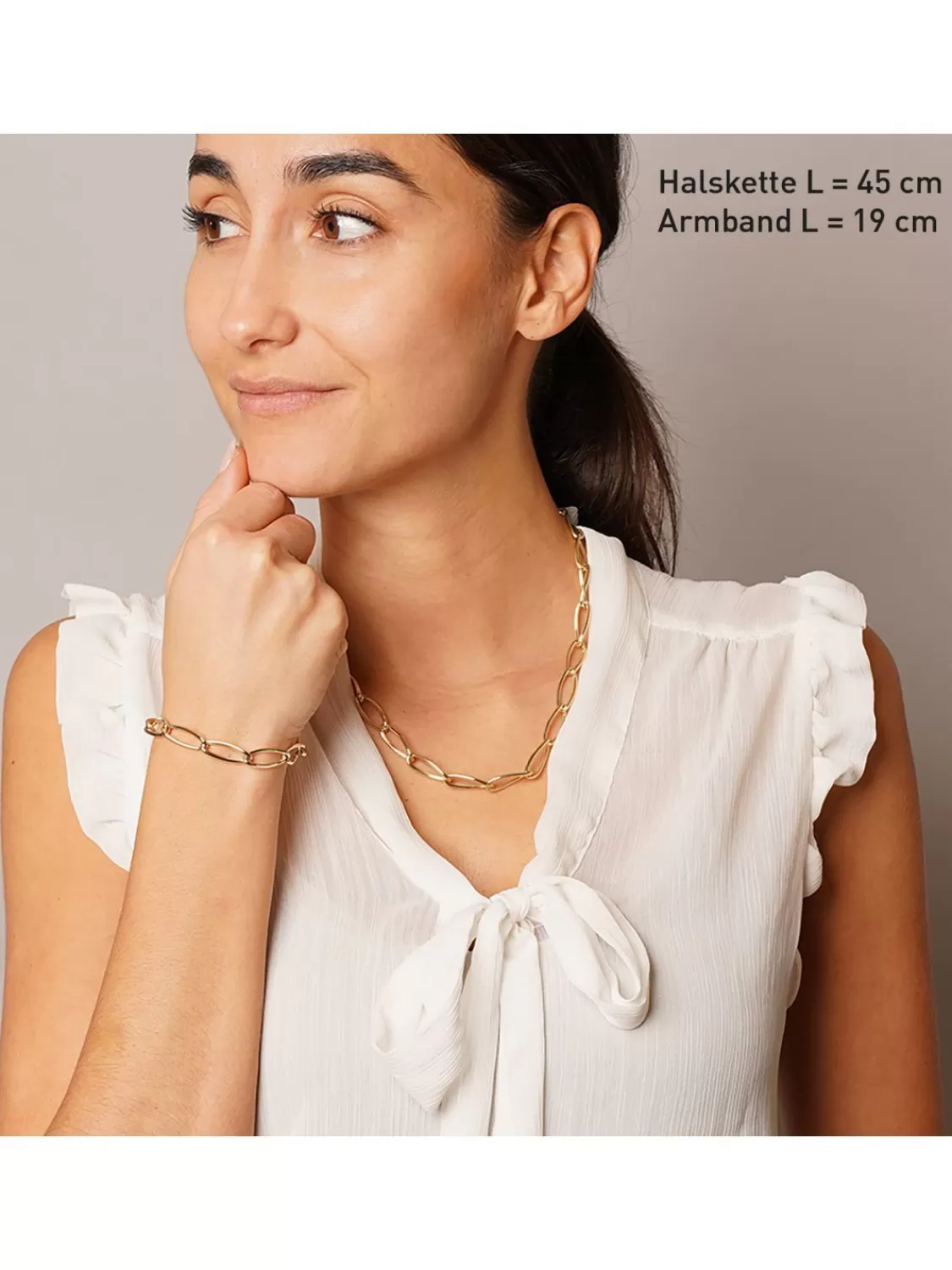 trendor Damen-Armband Fantasie Gold 585 / 14K Breite 8,3 Mm | Damenschmuck