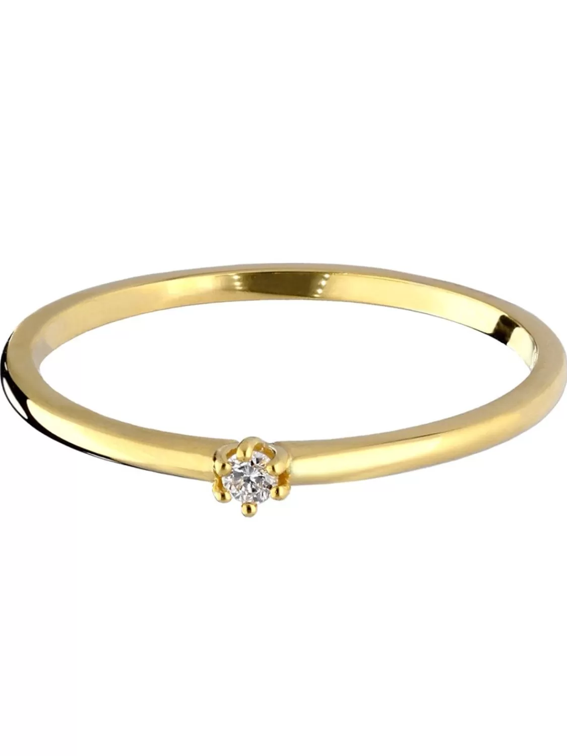 trendor Damen-Diamantring Gold 585/14K Brillantring | Damenschmuck