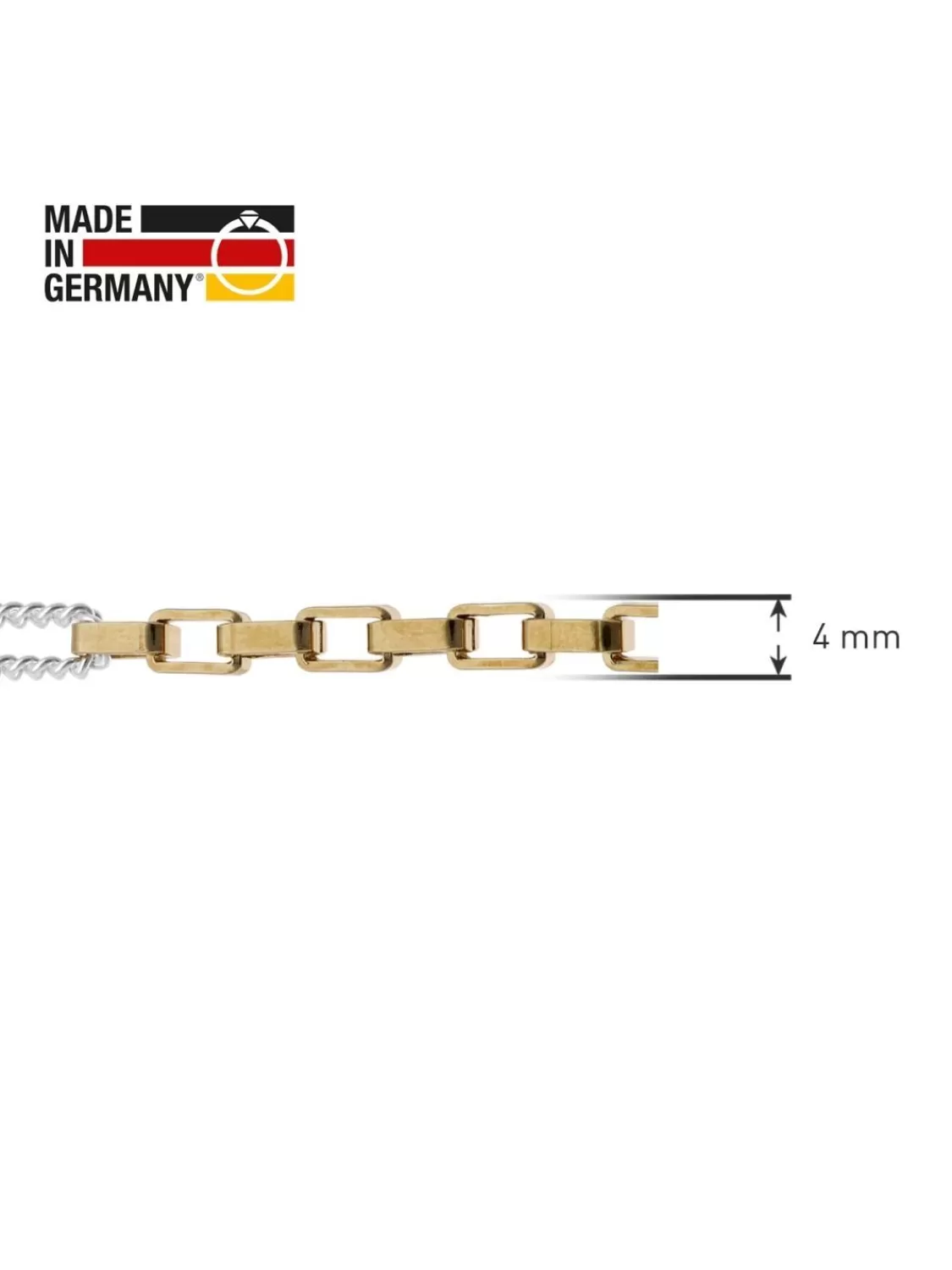 trendor Damen-Halskette 925 Silber Bicolor Fantasie-Collier | Damenschmuck