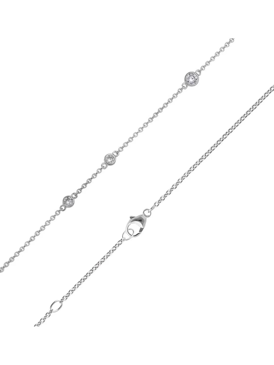 trendor Damen-Halskette 925 Silber Mit Zirkonia | Damenschmuck