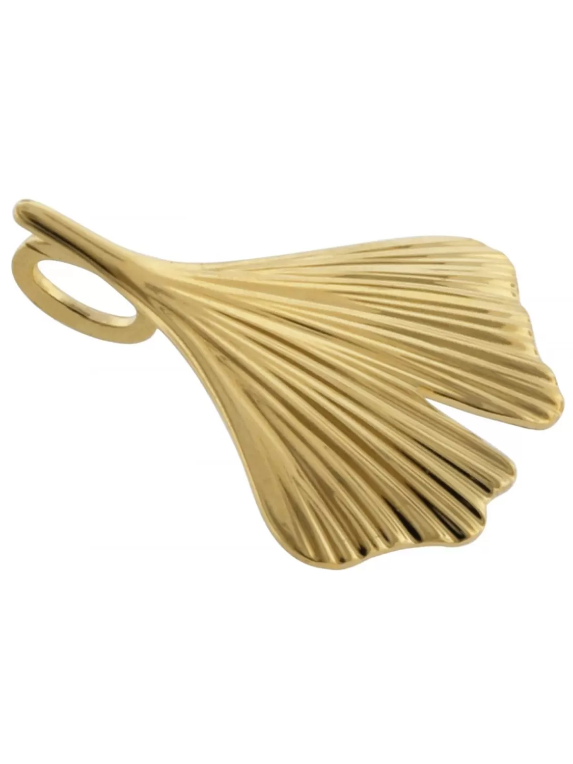 trendor Damen-Halskette Mit Ginkgo-Anhanger Gold Auf Silber | Damenschmuck