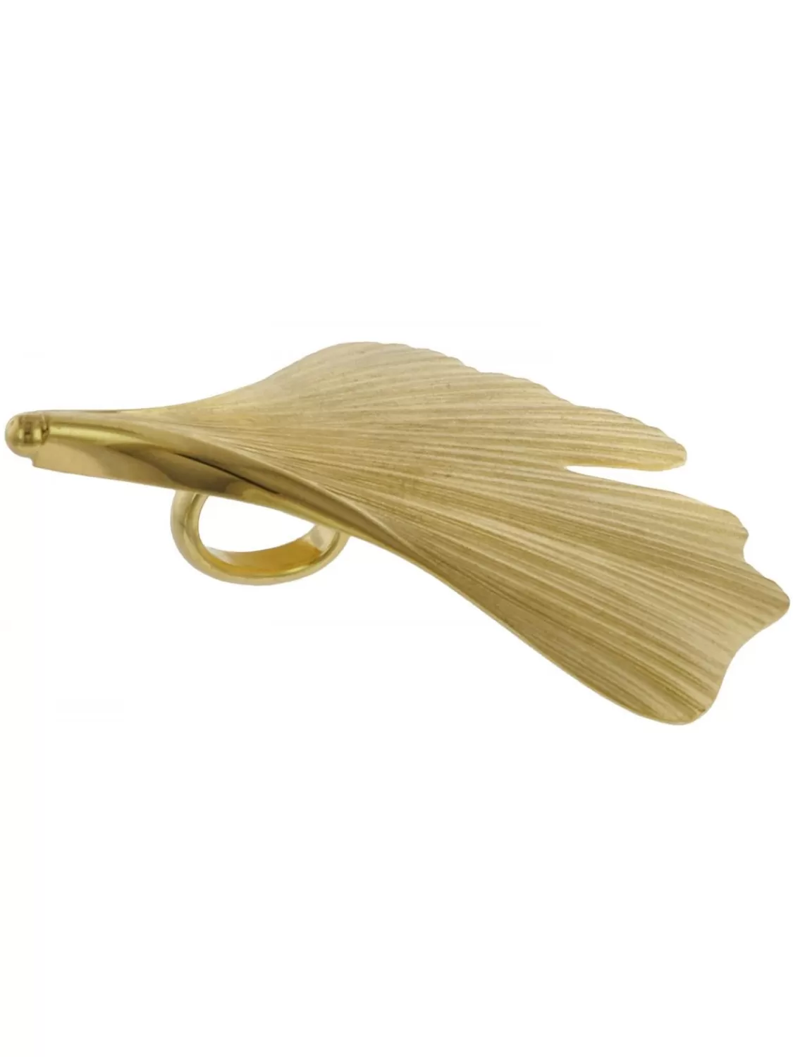 trendor Damen-Halskette Mit Ginkgo-Blatt Anhanger Gold Auf Silber | Damenschmuck