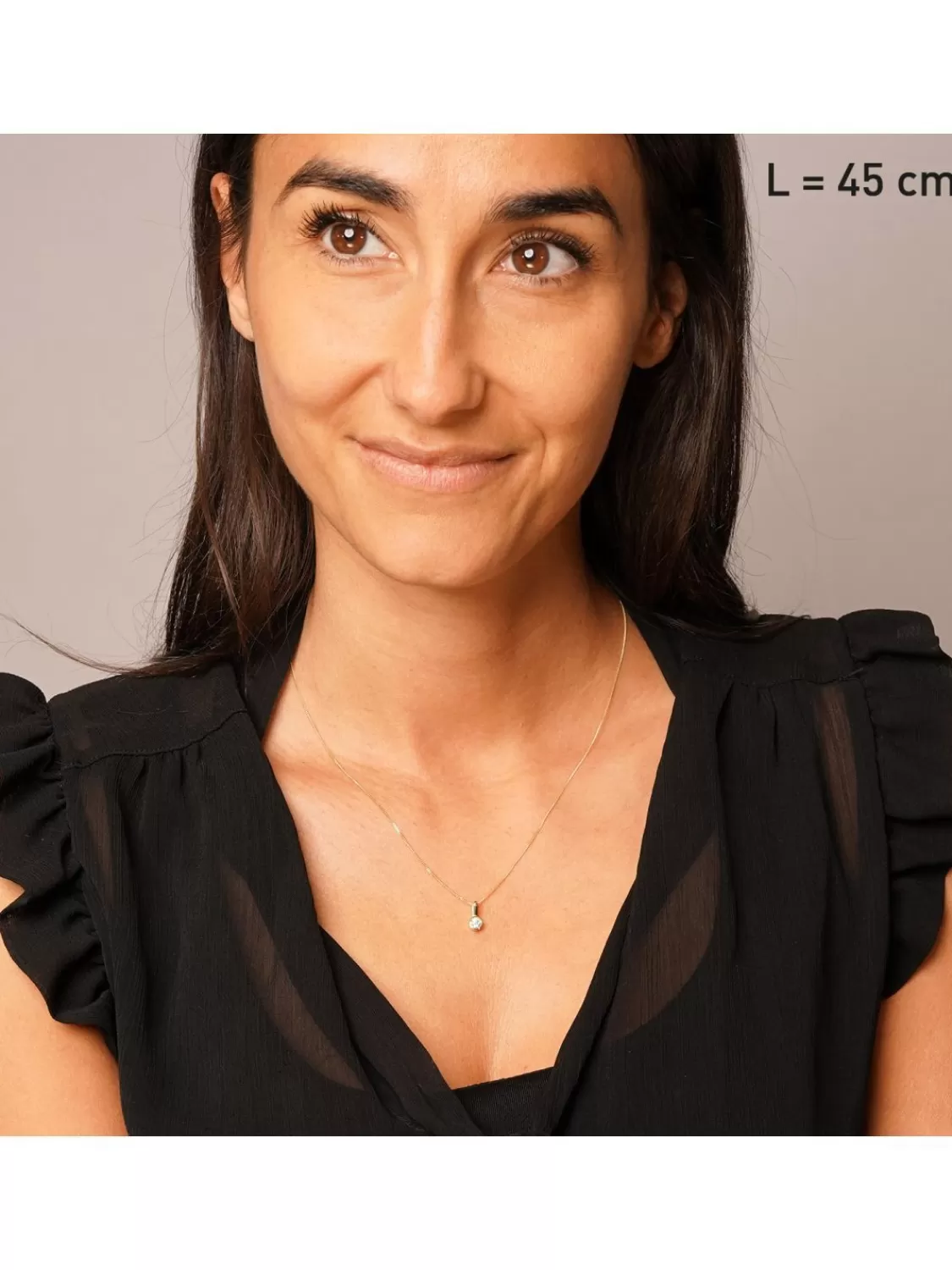 trendor Damen-Kette Mit Anhanger Diamant 0,20 Ct Gold 585/14K | Damenschmuck
