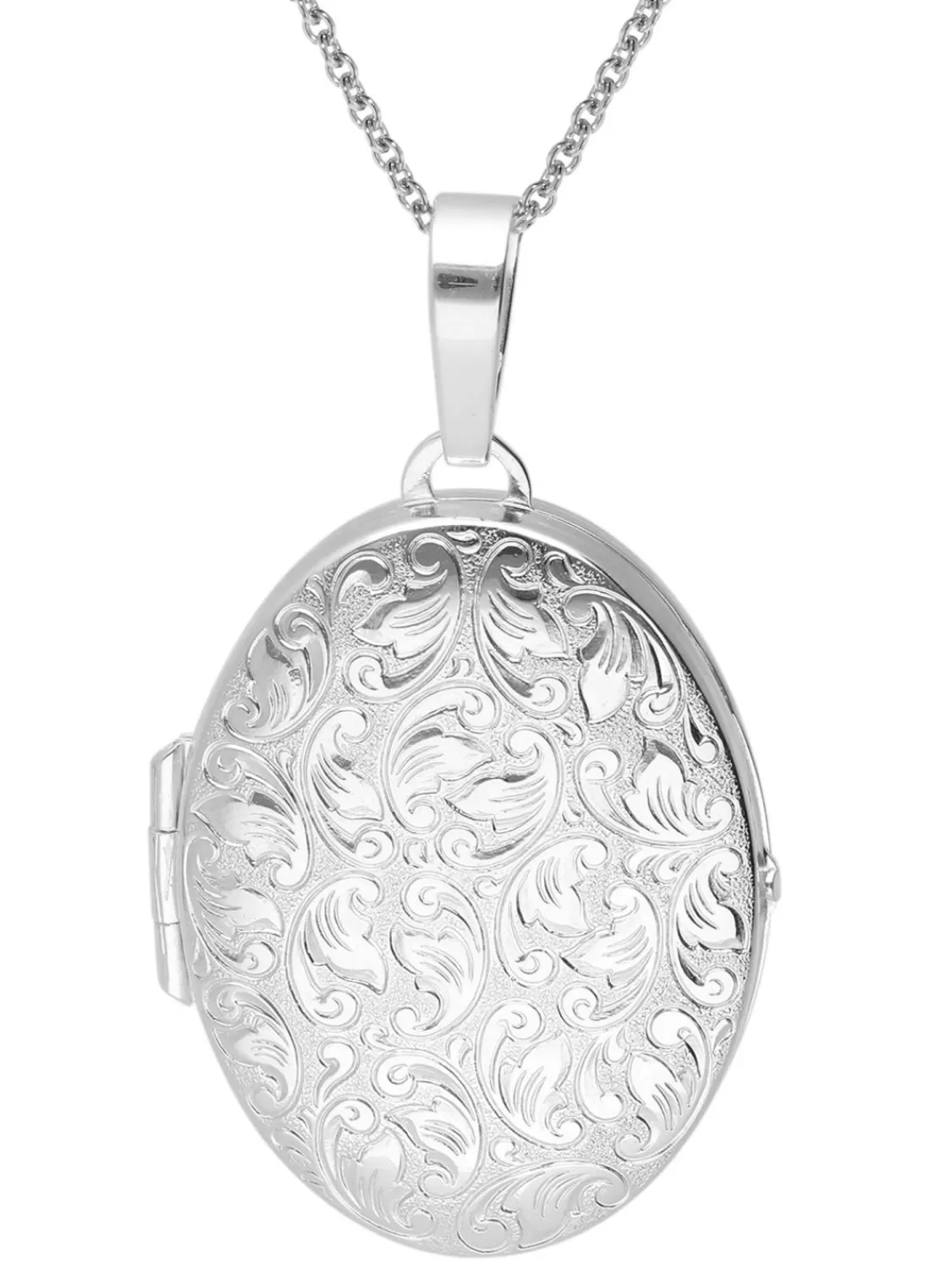 trendor Damen-Kette Mit Medaillon 925 Silber | Damenschmuck