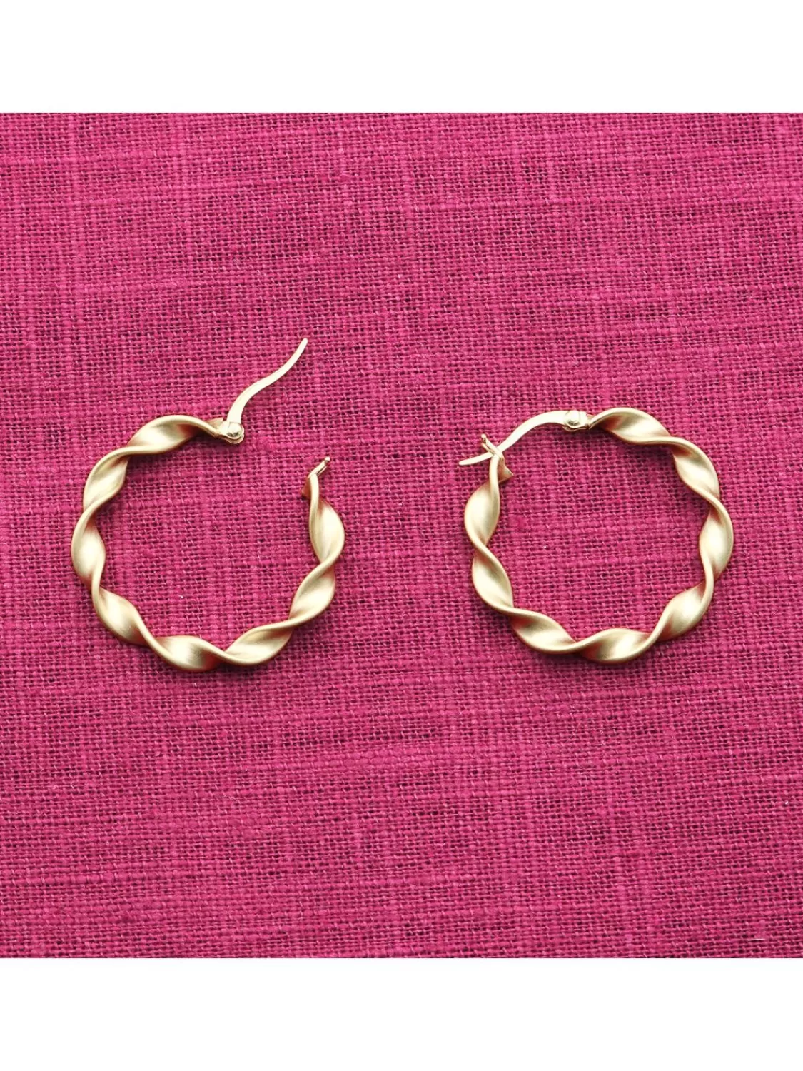 trendor Damen-Ohrringe 925 Silber Vergoldet Creolen O 30 Mm | Damenschmuck