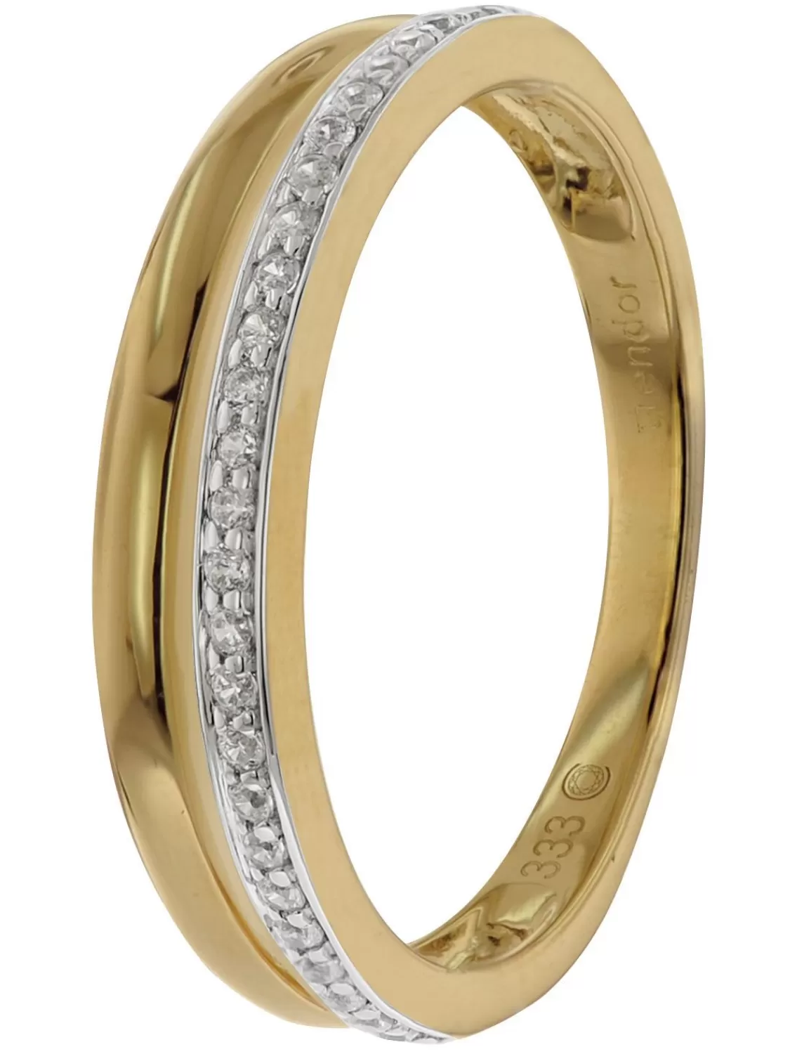 trendor Damenring Gelbgold 333 / 8K Mit Zirkonia | Damenschmuck