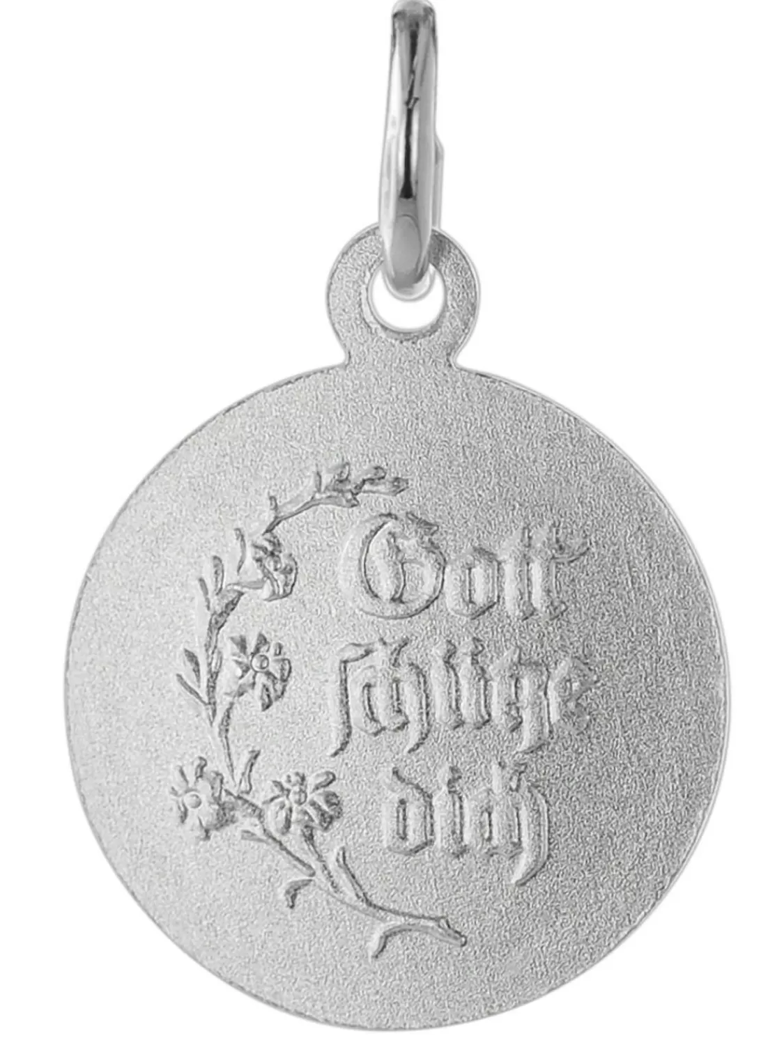 trendor Engel-Anhanger Fur Kinder Weisgold 585 (14 Kt.) Mit Silberkette | Kinderschmuck