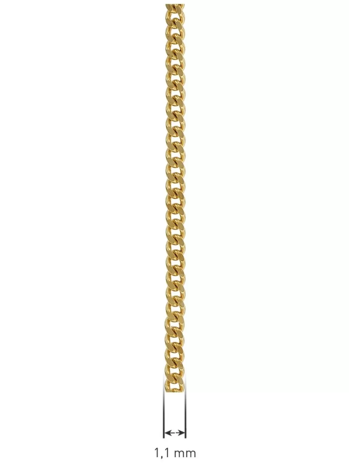 trendor Feine Panzerkette Fur Kinder 333 Gold (8 Karat) 1,1 Mm | Kinderschmuck