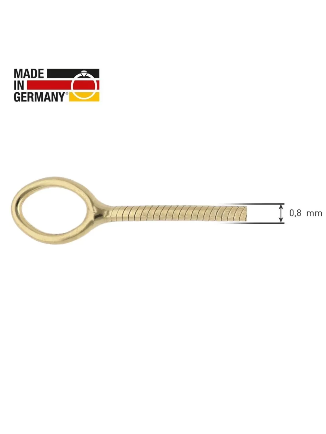 trendor Feine Schlangenkette 333 Gold Collierkette Breite 0,8 Mm | Damenschmuck