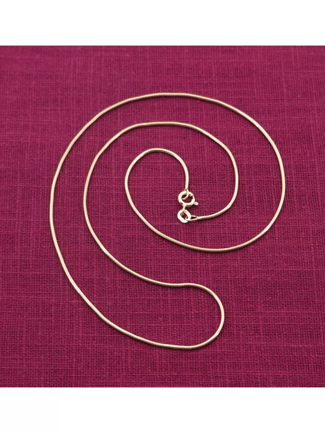trendor Feine Schlangenkette 925 Silber Vergoldet Kette Damen 1,1 Mm | Damenschmuck
