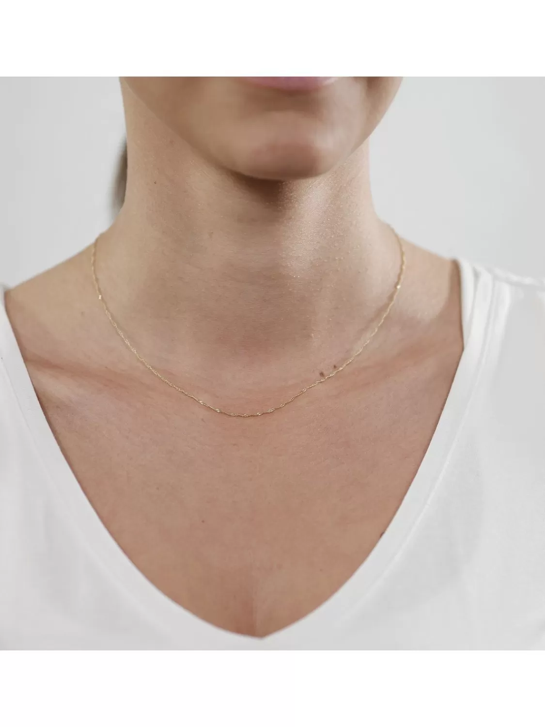trendor Feine Singapur-Kette 333 Gold (8 Karat) 1,0 Mm Breit | Damenschmuck