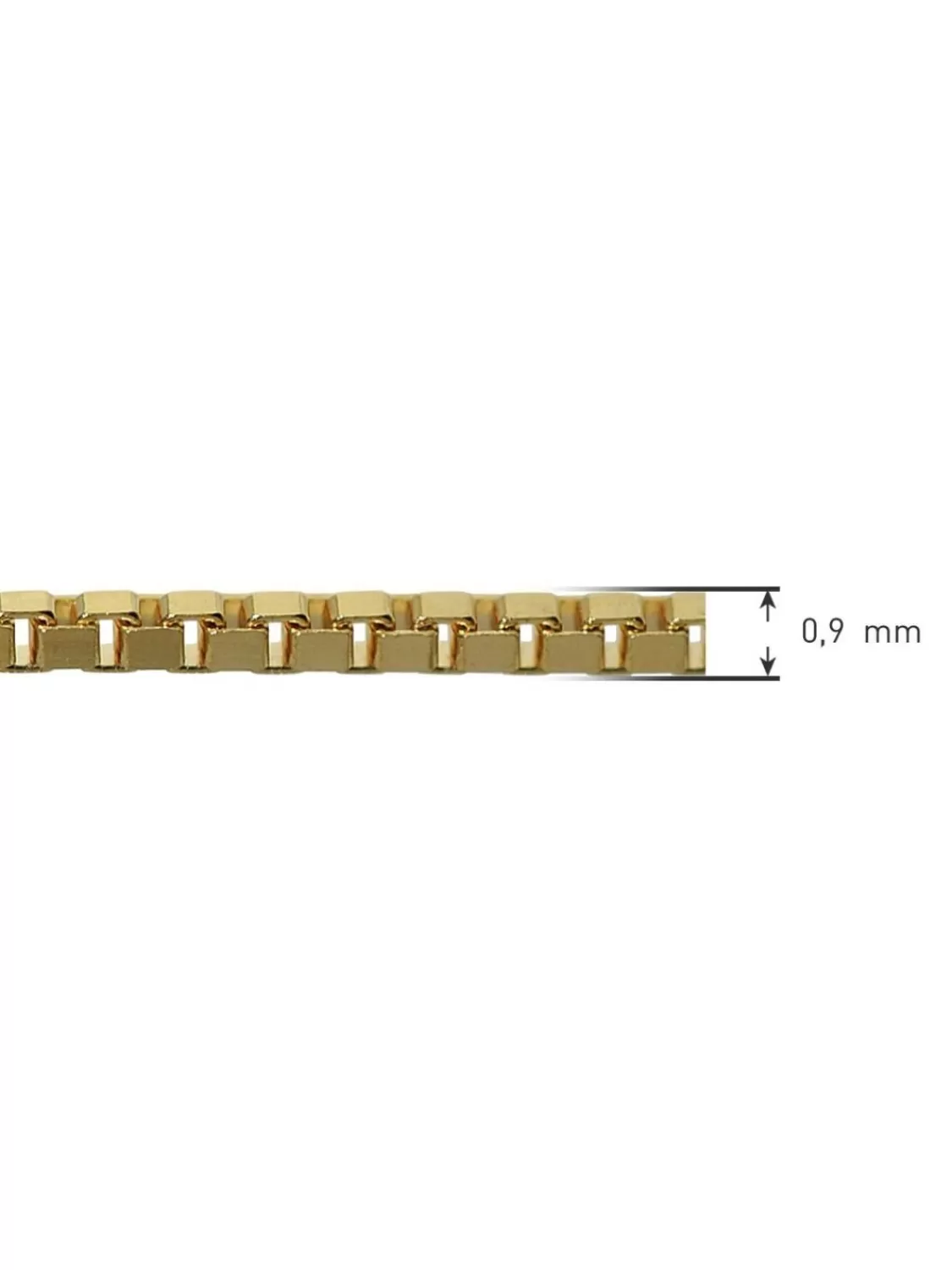 trendor Feine Venezianer Kette 333 Gold Halskette 0,9 Mm | Herrenschmuck