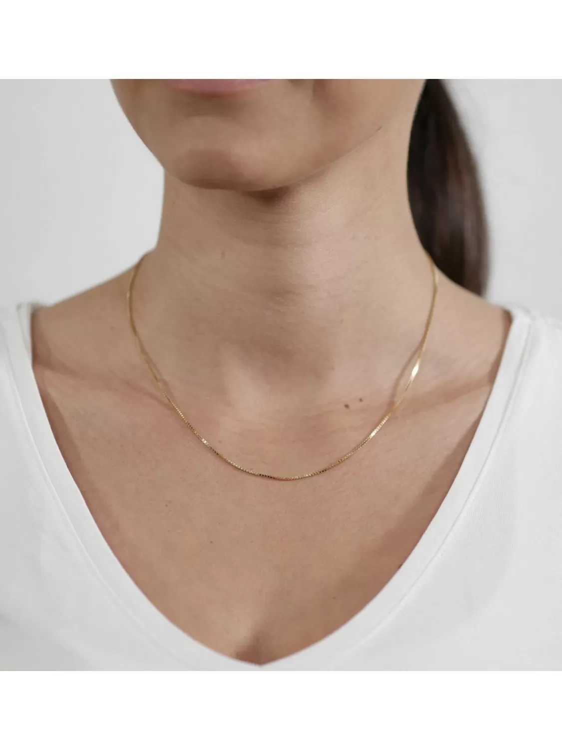 trendor Feine Venezianer Kette Gold 585/14K Collierkette 0,9 Mm | Herrenschmuck