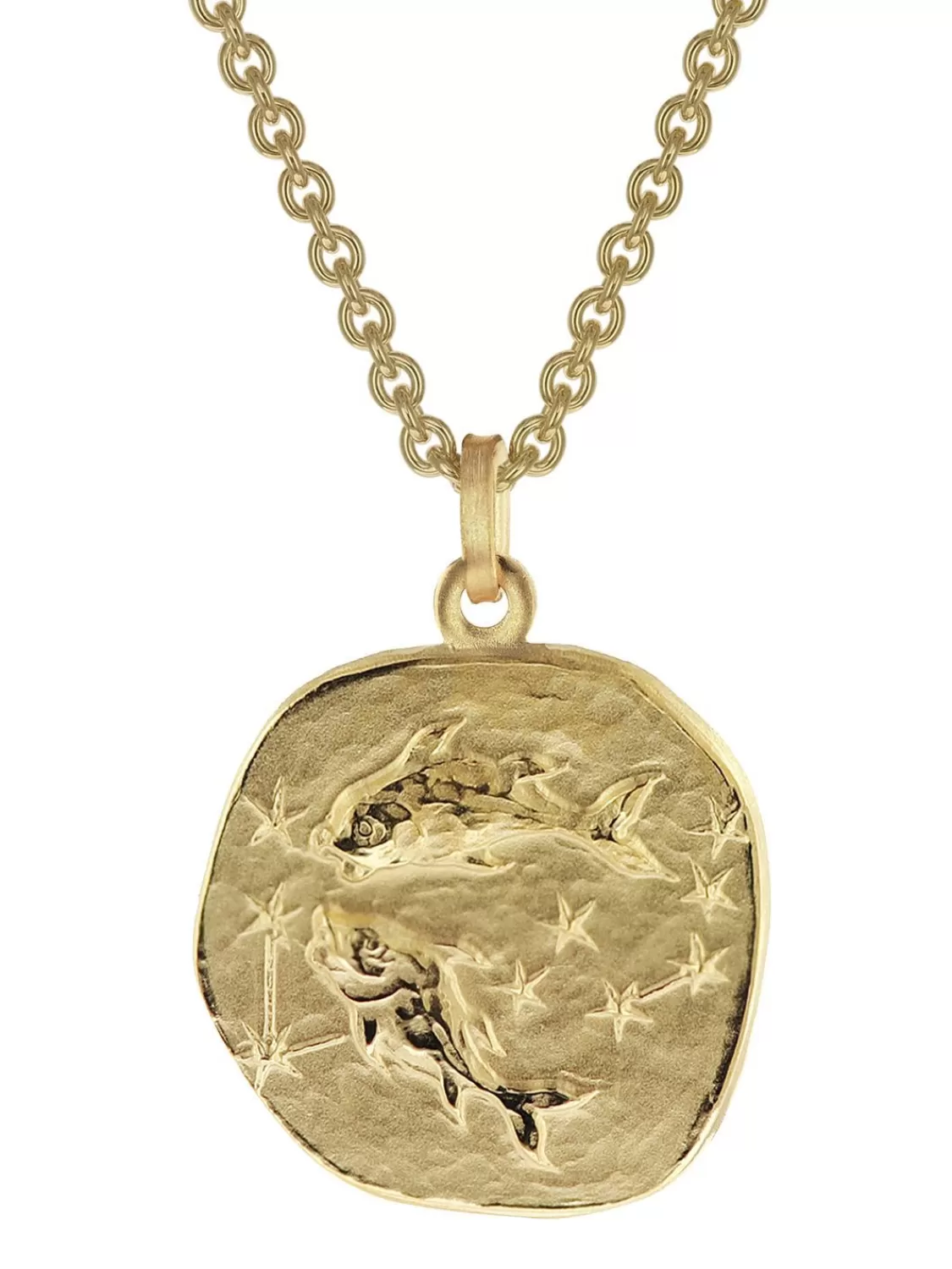trendor Fische Sternzeichen O 20 Mm Herrenkette Gold Auf Silber | Herrenschmuck