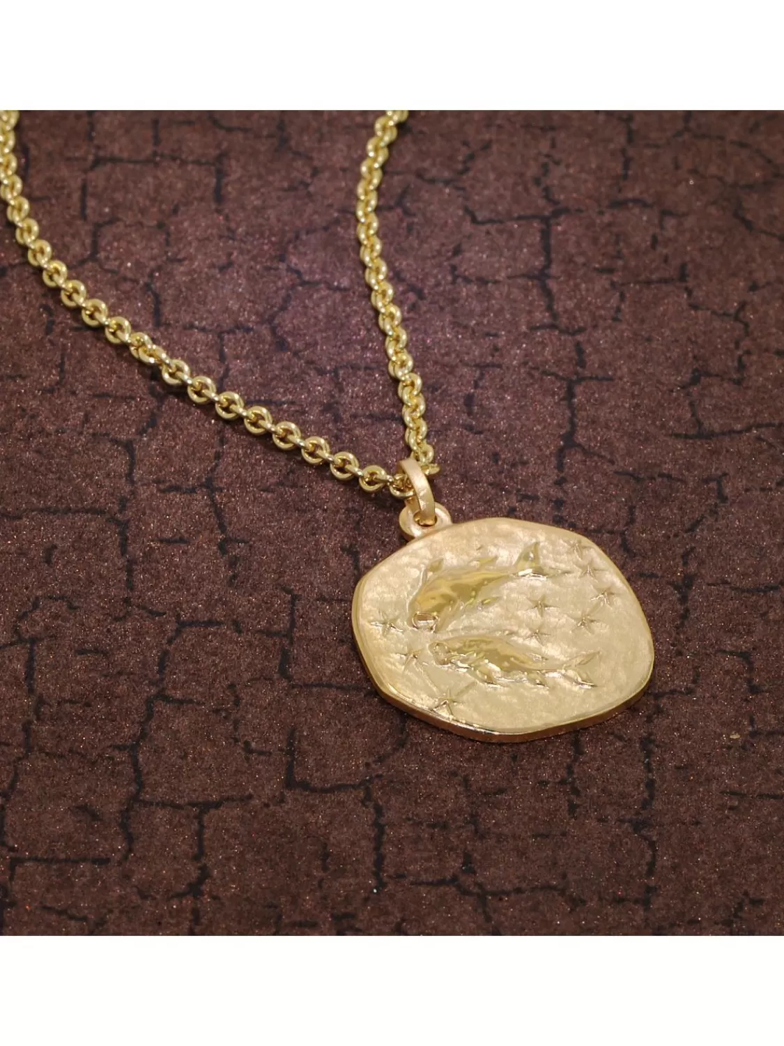 trendor Fische Sternzeichen O 20 Mm Herrenkette Gold Auf Silber | Herrenschmuck