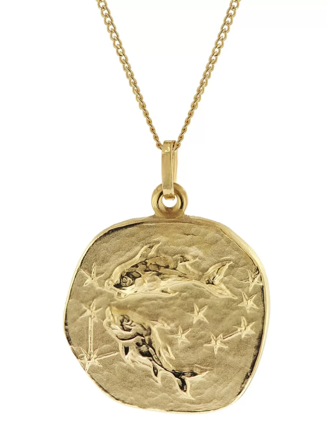 trendor Fische Sternzeichen O 20 Mm Mit 333/8K Goldkette Fur Herren | Herrenschmuck