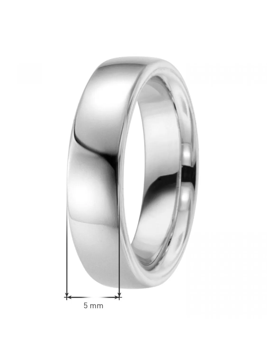 trendor Freundschaftsring Fur Damen Und Herren Silber 925 Breite 5 Mm | Herrenschmuck