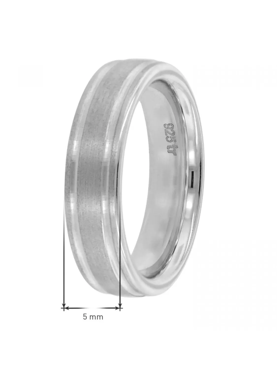 trendor Freundschaftsring Fur Damen Und Herren Silber 925 Breite 5 Mm | Herrenschmuck
