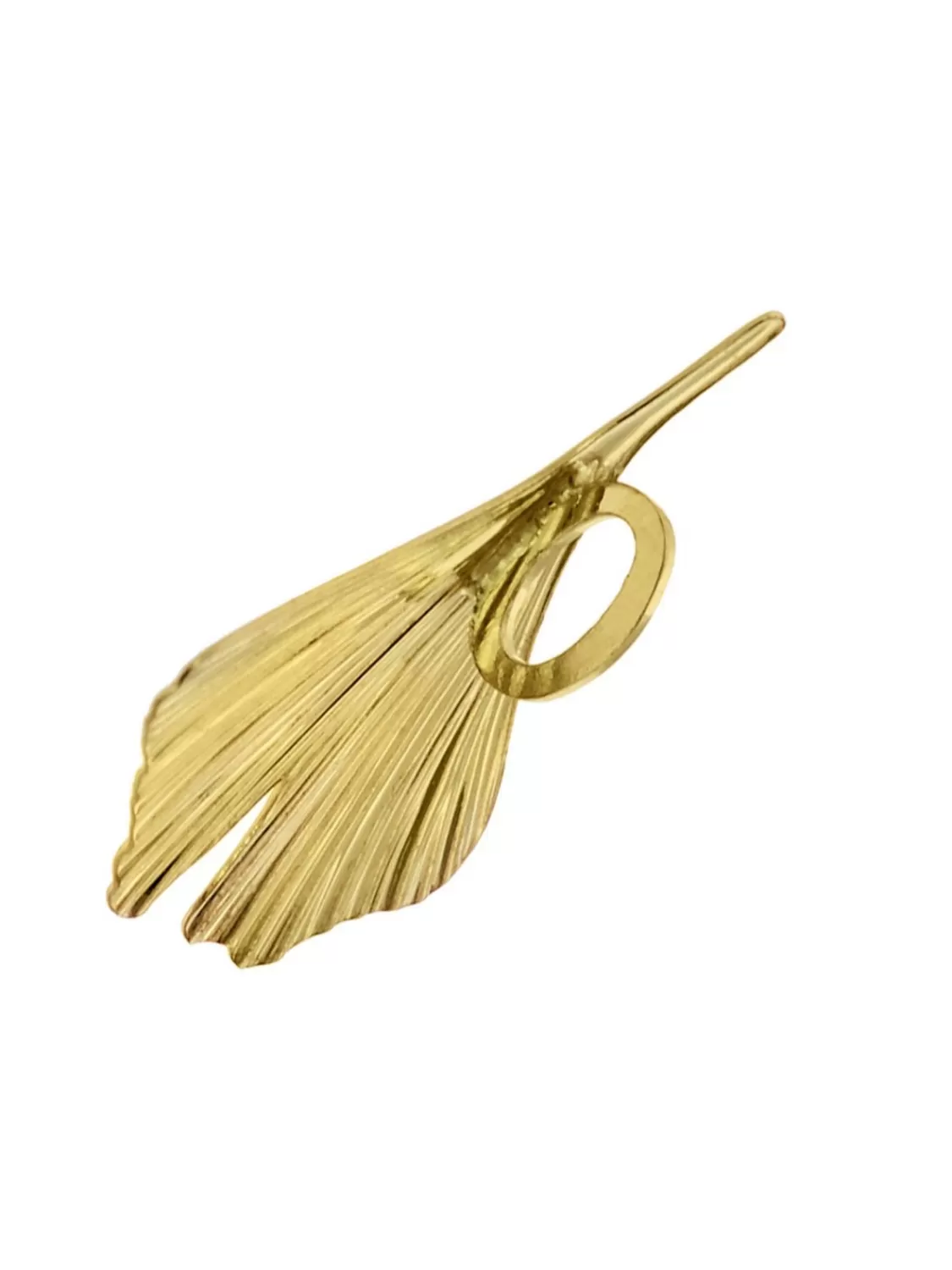 trendor Ginkgo-Blatt Mit Venezianer Halskette Gold 333/8 Karat | Damenschmuck