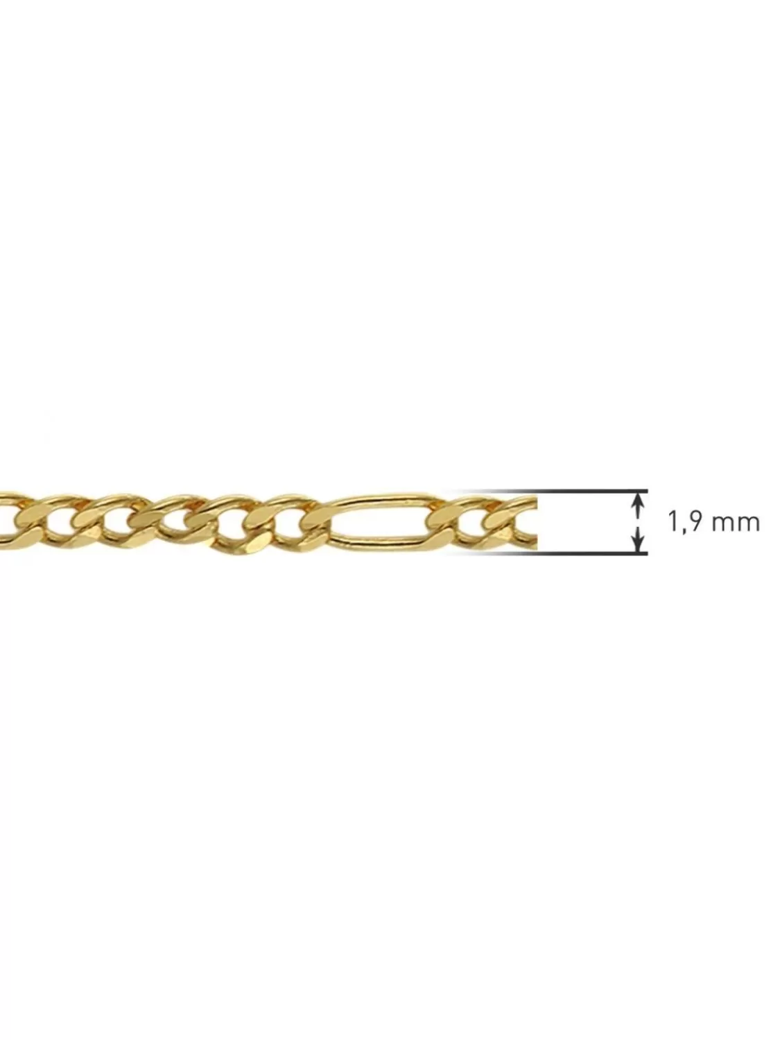 trendor Goldkette 333 Gold Fur Damen Und Herren Figaro Diamantiert | Herrenschmuck