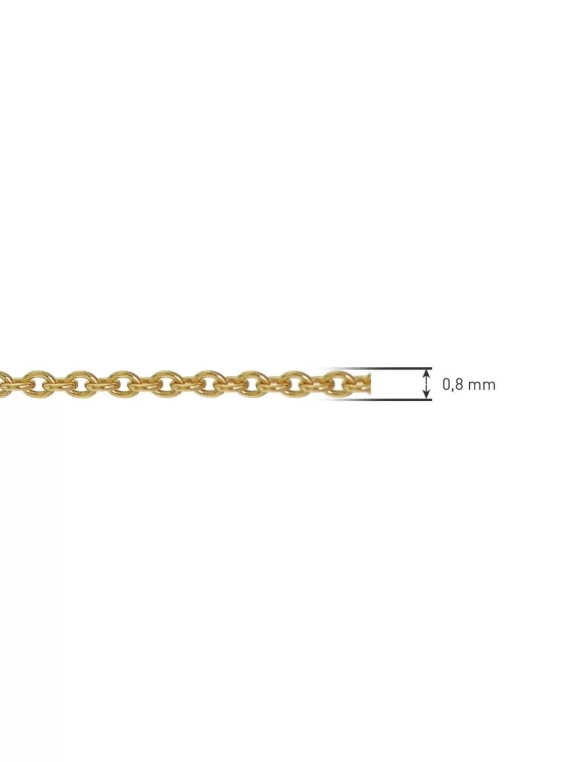 trendor Goldkette Fur Anhanger 585 Gold (14 Karat) Ankerkette 42/40 Cm | Damenschmuck