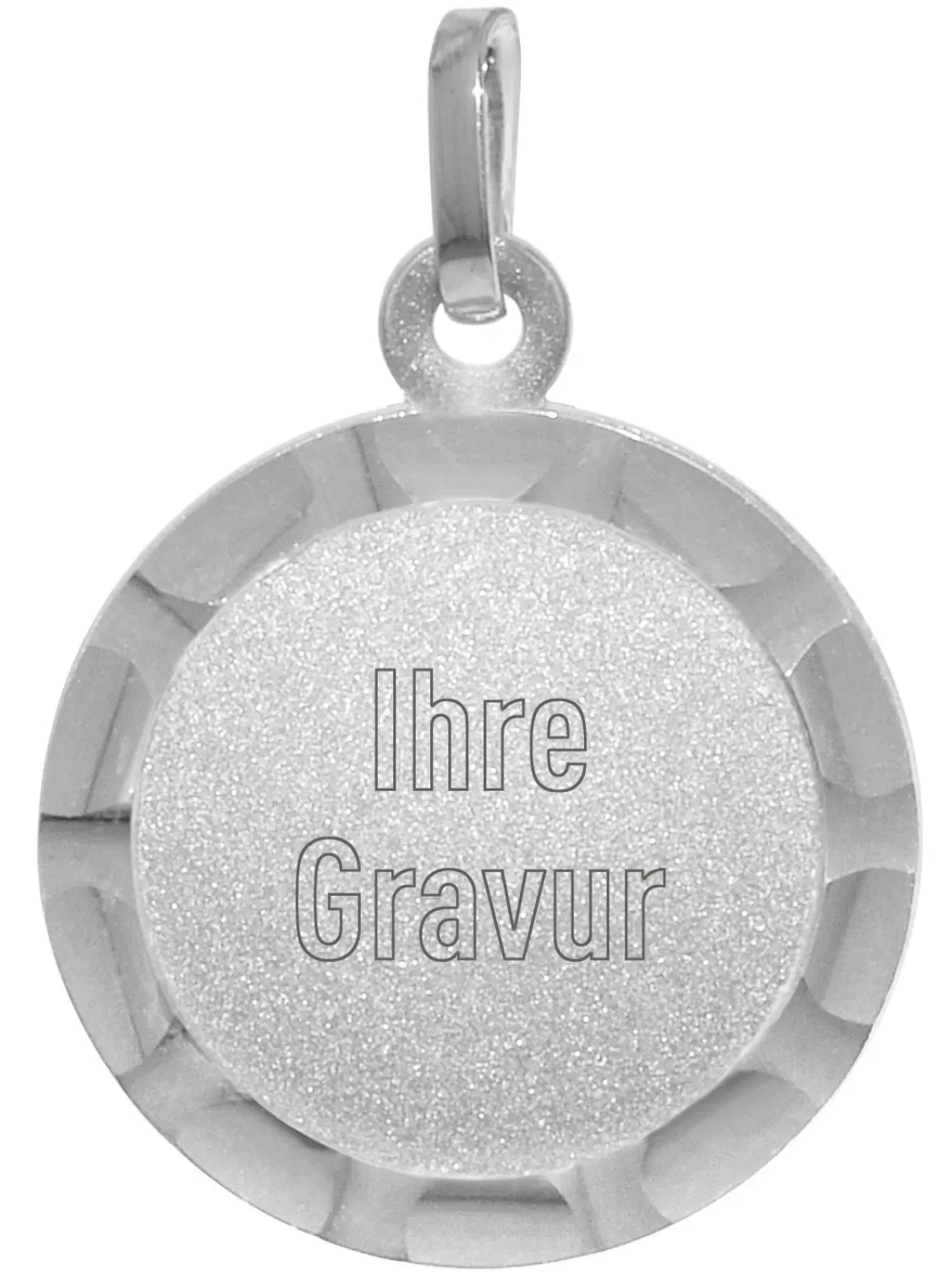 trendor Gravur-Anhanger 925 Silber O 16 Mm | Herrenschmuck