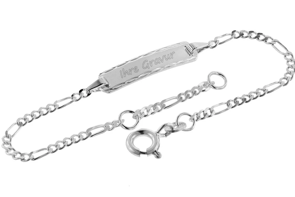 trendor Gravur-Armband Fur Baby Und Kleinkind 925 Silber 14 Cm | Kinderschmuck