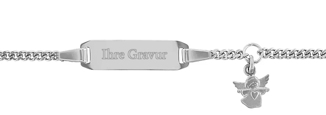 trendor Gravur-Armband Fur Baby Und Kleinkind 925 Silber Lange 14/12 Cm | Kinderschmuck