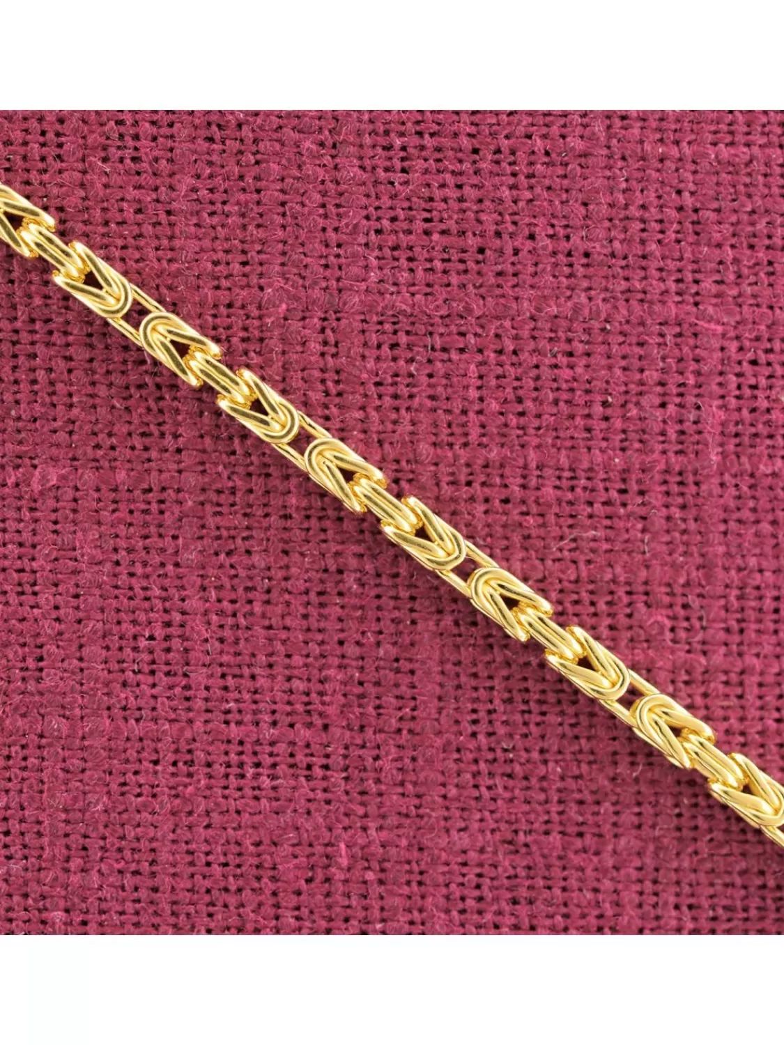 trendor Halskette 925 Silber Vergoldet Konigskette Breite 2,0 Mm | Herrenschmuck