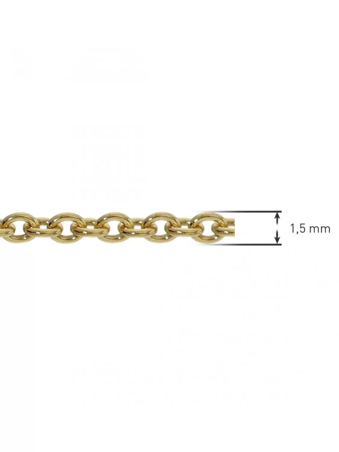 trendor Halskette Fur Damen Und Herren Gold 333 Ankermuster 1,5 Mm | Herrenschmuck
