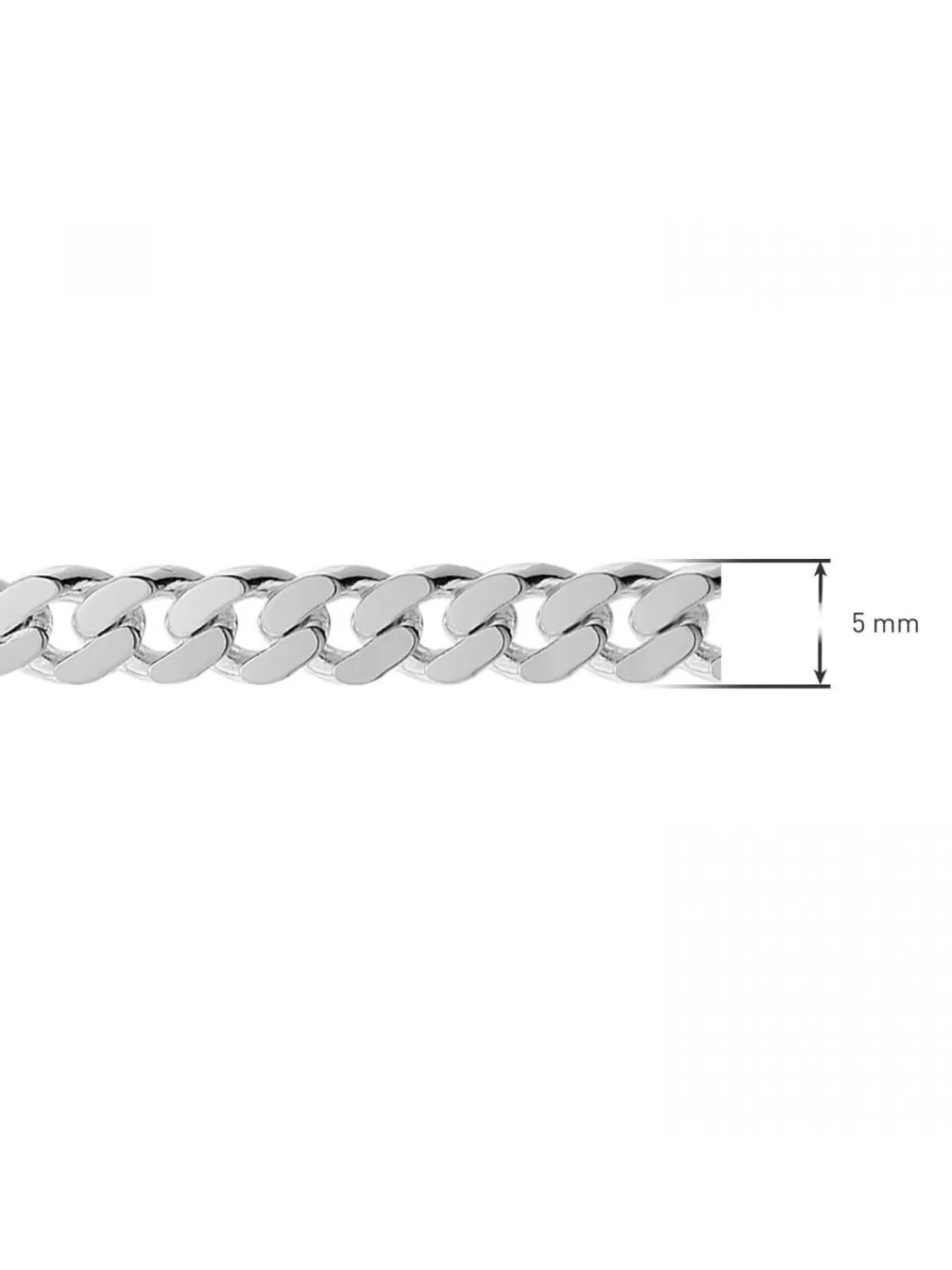 trendor Halskette Fur Herren Silber 925 Panzer 5 Mm Breit | Herrenschmuck
